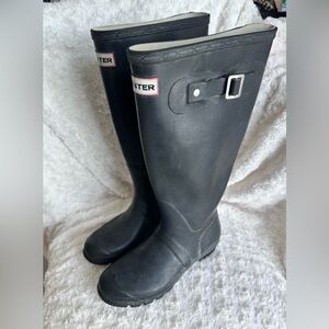 Hunter Boots Women’s Original Navy Tall Rain Boot Unisex women’s Size 7